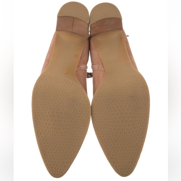 STUART WEITZMAN Pink Suede Tie Back Bootie - Picture 6 of 8